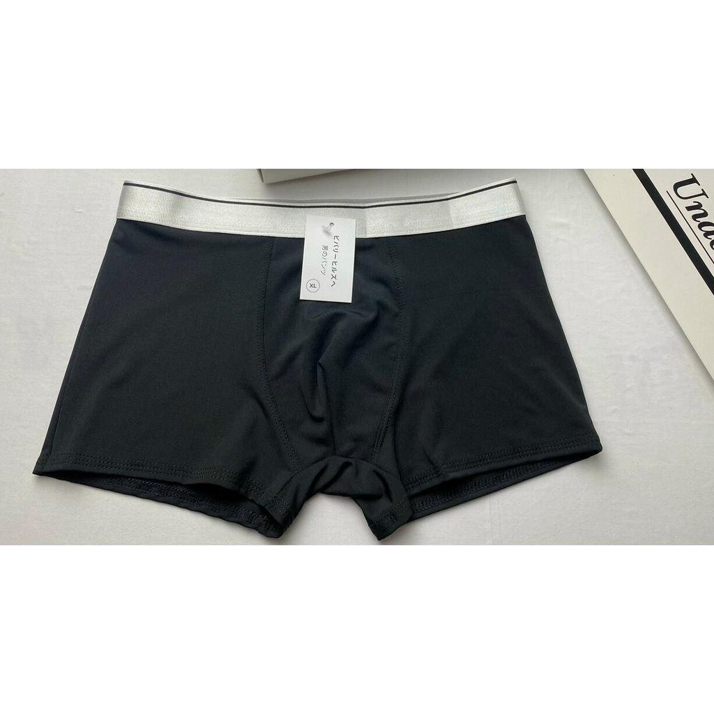 Quần Lót Nam Boxer Thun Lạnh Co dãn 4 chiều, Quần sịp Nam Thun Lạnh Boxer- Cạp Bạc.