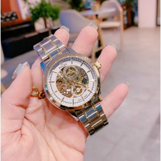 Đồng hồ rolex cơ dây thép không gỉ bản to, mặt lộ cơ - đồng hồ rolex cao cấp__đồng hồ nam