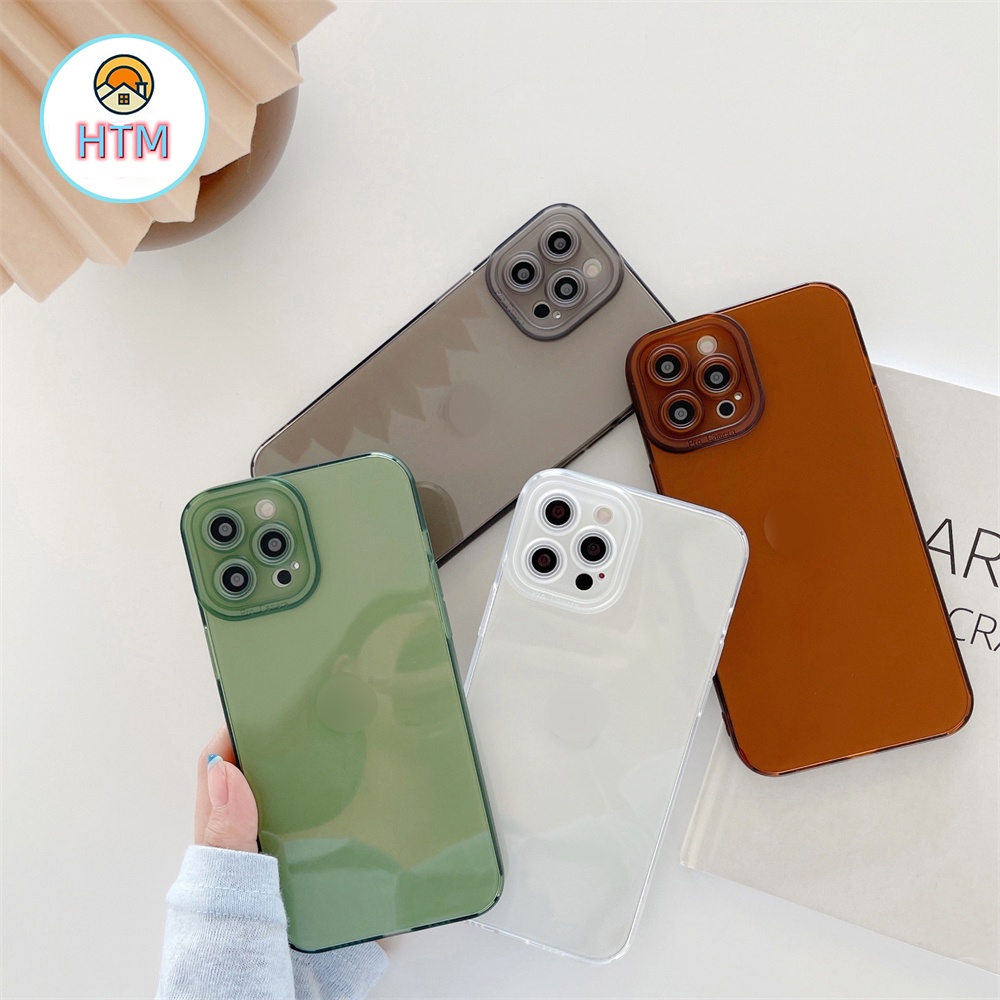 Ốp Điện Thoại TPU Mềm Trong Suốt Mỏng tương thích Cho iPhone 13 12 11 Pro Max Promax XS Max 7 Plus 8 8Plus
