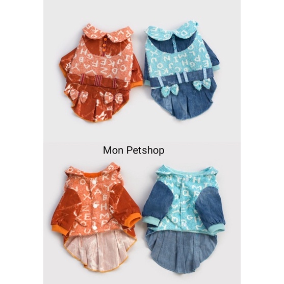 [Săn sale] Váy nỉ nhung cho chó mèo