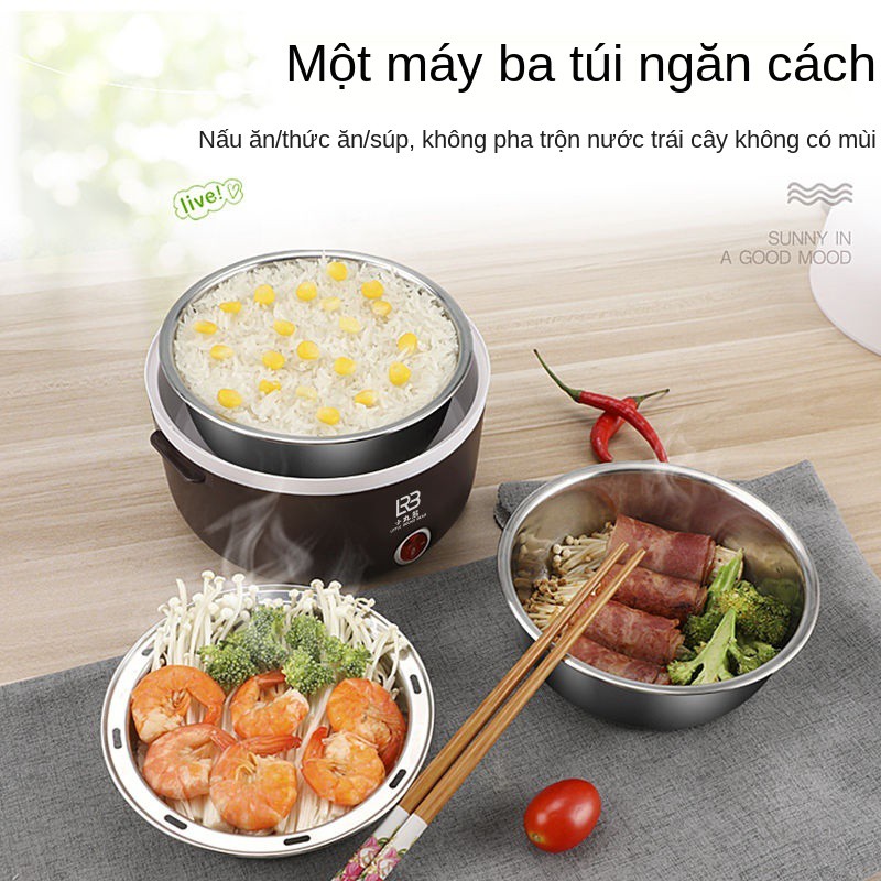 Hộp cơm hâm nóng điện nhân viên văn phòng mini cắm tự sinh hấp tạo tác tủ