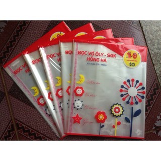 bọc vở ô ly hồng hà