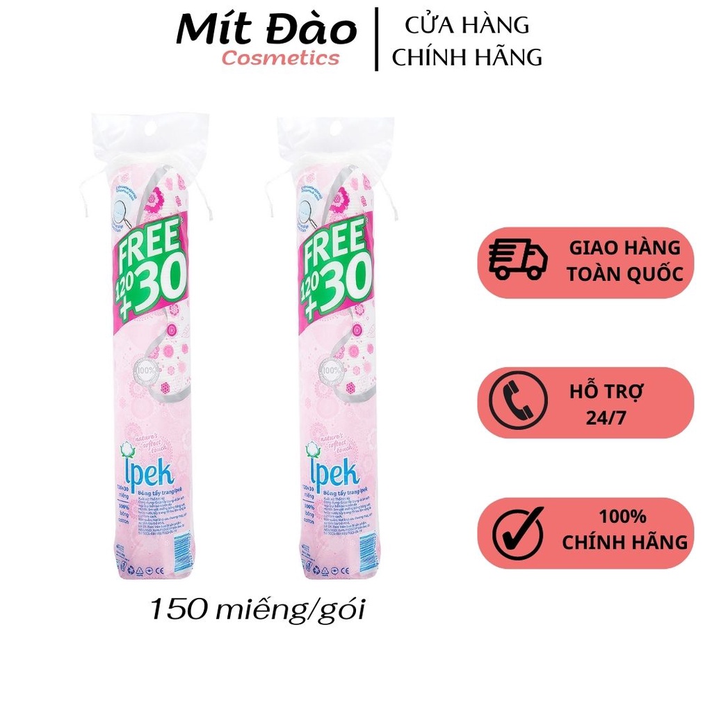 Bông Tẩy Trang Ipek Thổ Nhĩ Kỳ 150 Miếng [ Chính Hãng ]