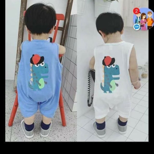 Body liền thân bé màu xanh