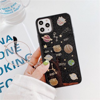 Ốp lưng iphone KIM TUYẾN GALAXY HÌNH MÈO 6/6s/6plus/6s plus/7/8/7plus/8plus/x/xs/xs max- vincase