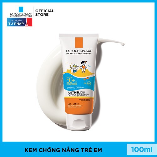 Kem chống nắng dạng sữa  dành cho trẻ em  SPF50+ UVB & UVA La Roche-Posay Anthelios Dermo Kid 100ml | BigBuy360 - bigbuy360.vn