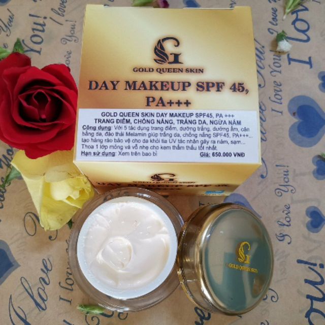 Kem ngày GOLD_QUEEN_SKIN : DAY MAKEUP SPF45, PA +++ ,30ml