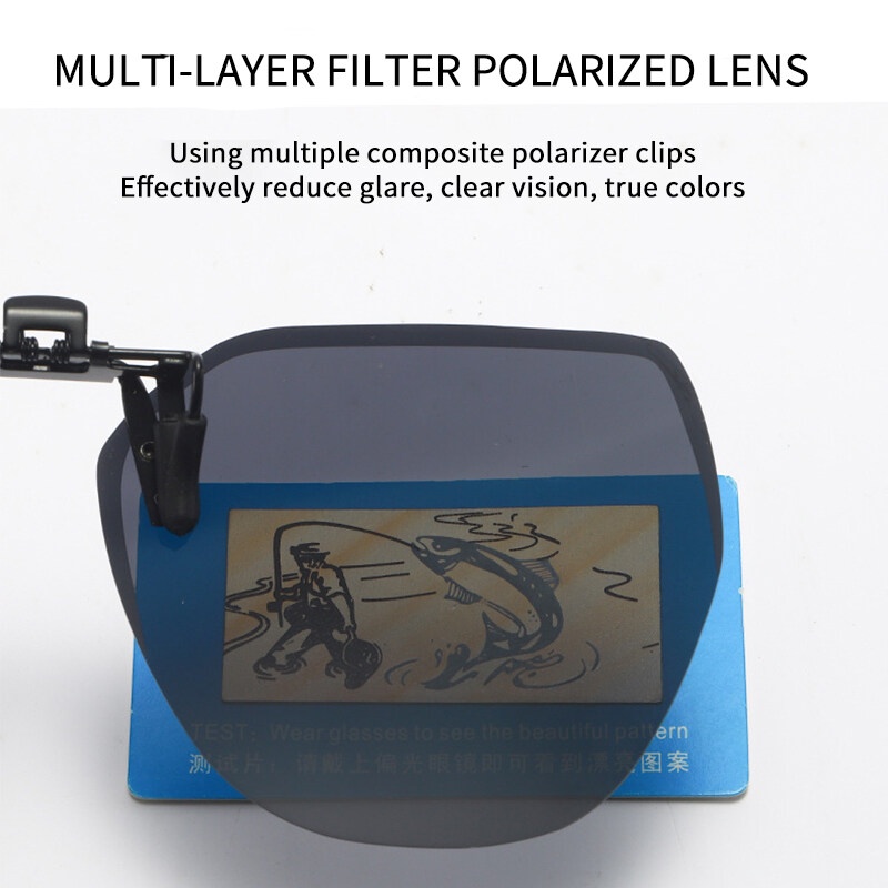 Kính Chống Nắng Phân Cực Không Gọng Thiết Kế Dạng Kẹp Mới Cho Nam Và Nữ