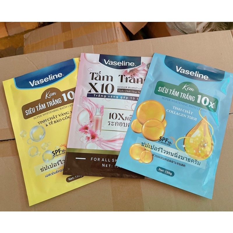 Tắm Trắng Vaseline 10x Bao Trắng
