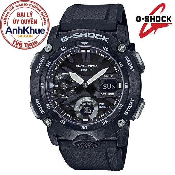 Đồng hồ nam dây nhựa Casio G-Shock chính hãng Anh Khuê GA-2000S-1ADR