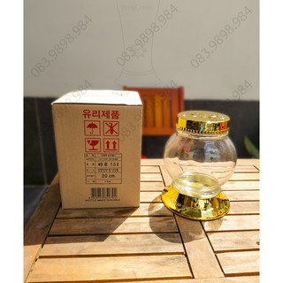 Bình thủy tinh Ngâm rượu 1,5L HÀN QUỐC YongCheon hình Cầu No49. Hàng cao cấp - Phóng to sâm - Bảo vệ sức khỏe.