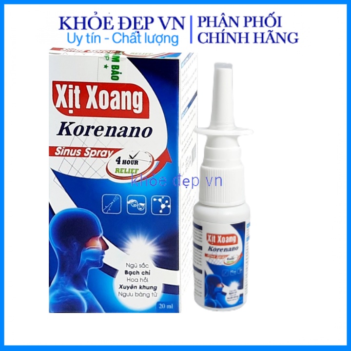 Xịt detox xoang nano thảo dược hoa ngũ sắc giảm viêm xoang viêm mũi dị ứng hắt hơi xổ mũi (20ml/lọ)