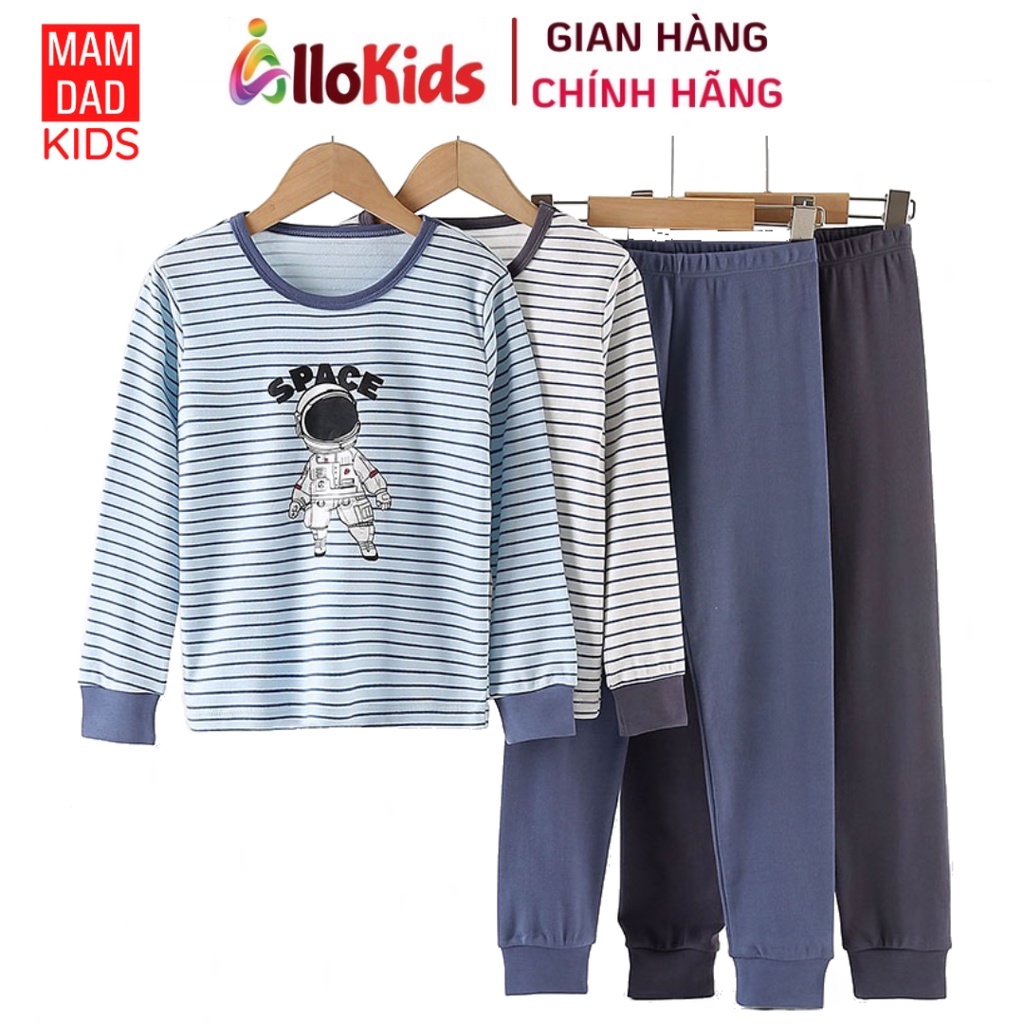 12-52kg Bộ Cotton Dài tay Thu Đông Hãng MamDadKids cho Bé Trai Vũ Trụ Mới #SPACE