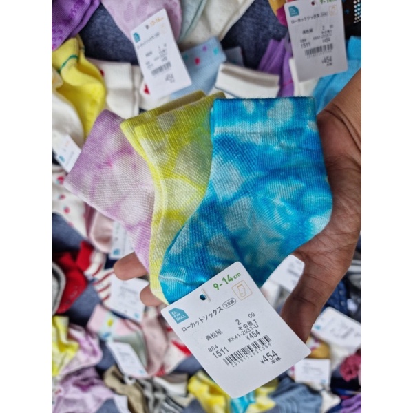 Set 3 đôi Tất trẻ em cổ ngắn xuất dư Nhật 13-16cm vớ cho bé trai, bé gái 1 2 3 4 tuổi - T3A