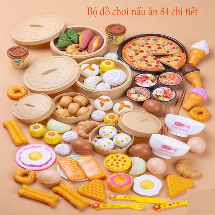 BỘ ĐỒ CHƠI NẤU ĂN 84 CHI TIẾT CHO BÉ