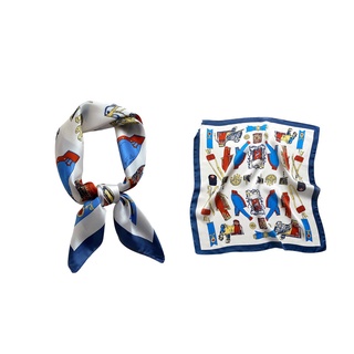 Thời trang khăn choàng cổ hình vuông in họa tiết 70cm x 70cm