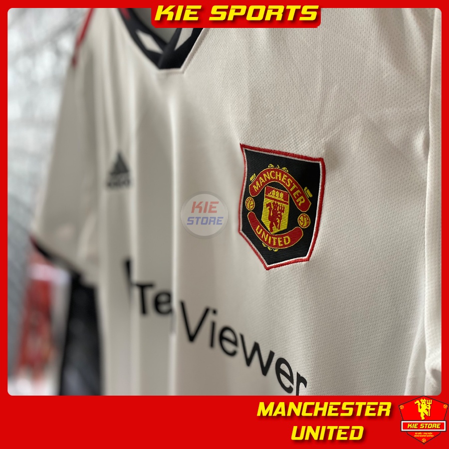 Set bộ thể thao quần áo bóng đá CLB Manchester United 2022 sân khách trắng phiên bản play / Bộ MU vải Thái cao cấp