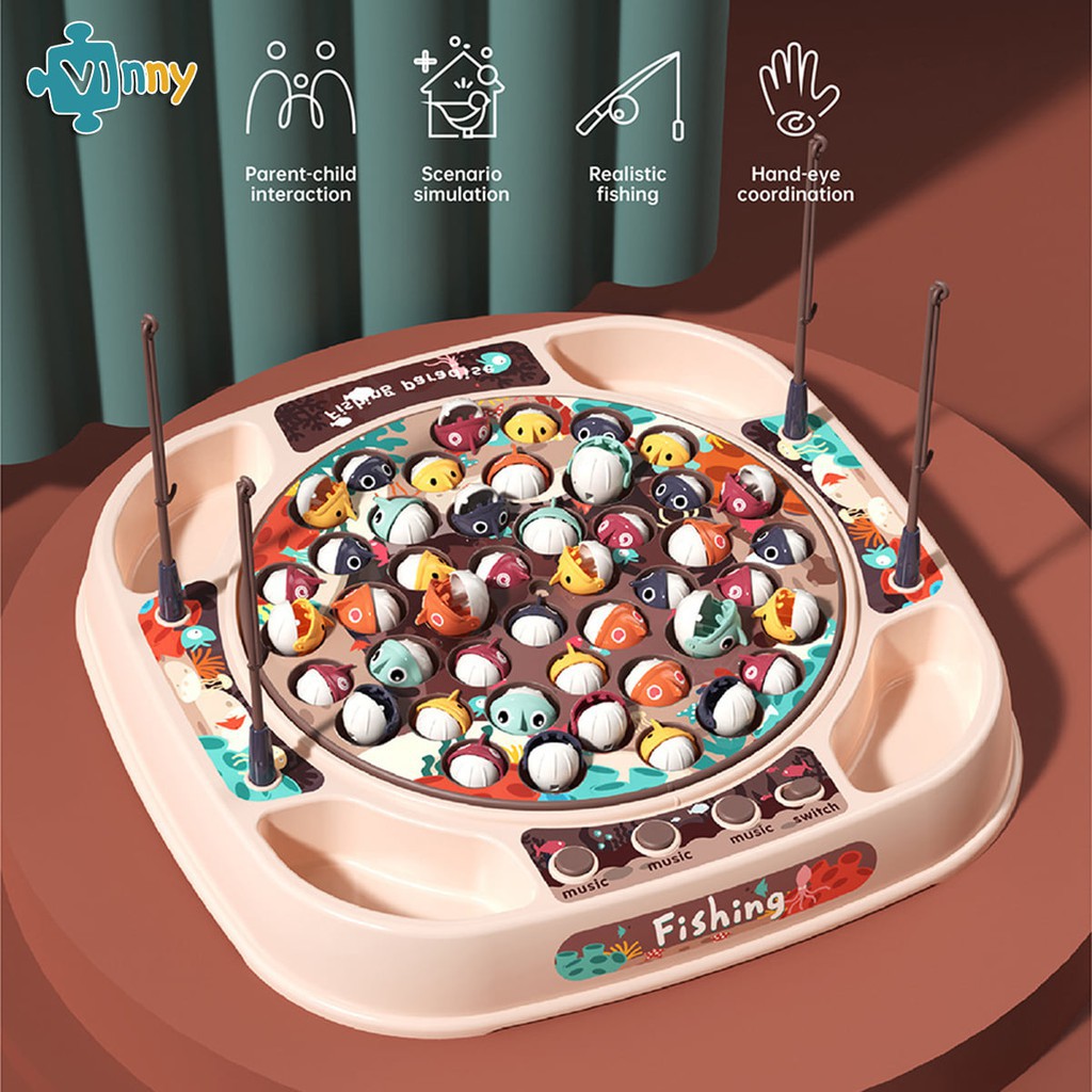 Đồ chơi câu cá cho bé phát nhạc đồ chơi thông minh giúp bé rèn luyện sự khéo léo và linh hoạt