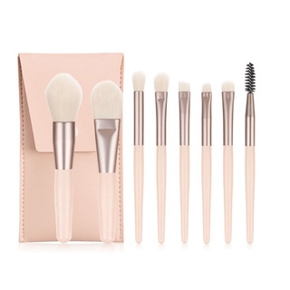 Bộ cọ trang điểm XIXI nội địa trung cán gỗ lông mềm mini xinh xắn