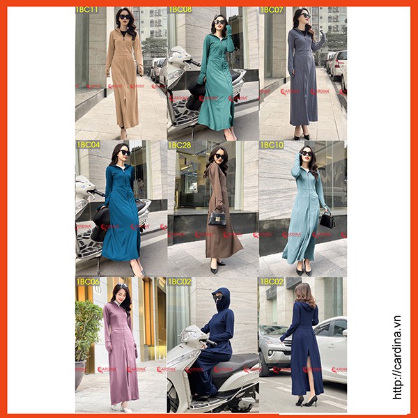 Áo Chống Nắng Nữ CARDINA Dáng Dài Liền Thân 2 Lớp Chất Thun Lạnh Cao Cấp Chính Hãng Hàng Hè 2021 | BigBuy360 - bigbuy360.vn