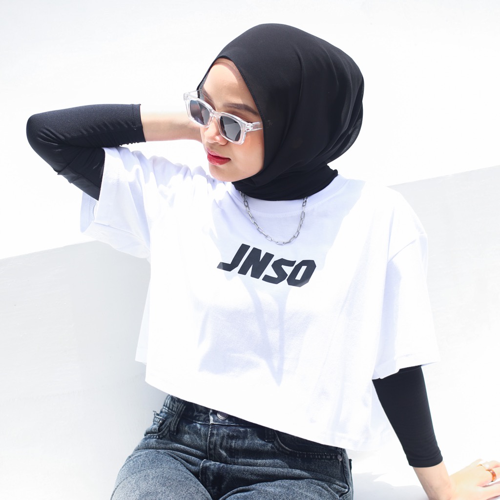 Jiniso Crop Top JNSO Áo Thun Oversize Tee | Áo Thun