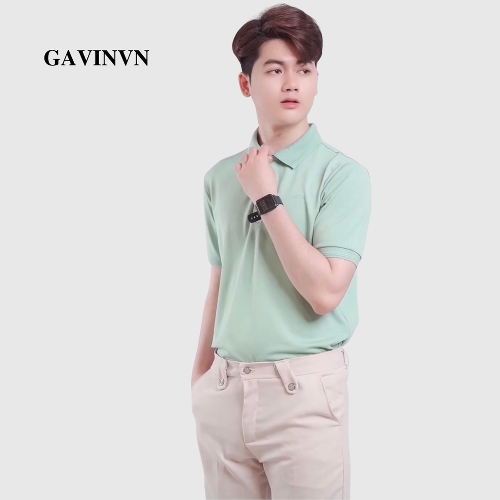 Áo thun nam polo cổ bẻ trơn basic ngắn tay vải cotton cá sấu phong cách trẻ trung Hidoli- Gavin (POLO22)