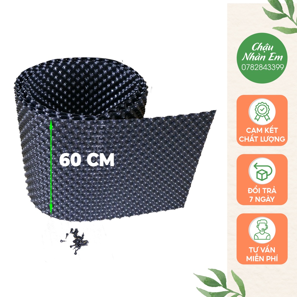 Bầu ươm thông minh V6 khổ 60cm chất liệu nhựa PVC chắc chắn v6-6tac-6ly