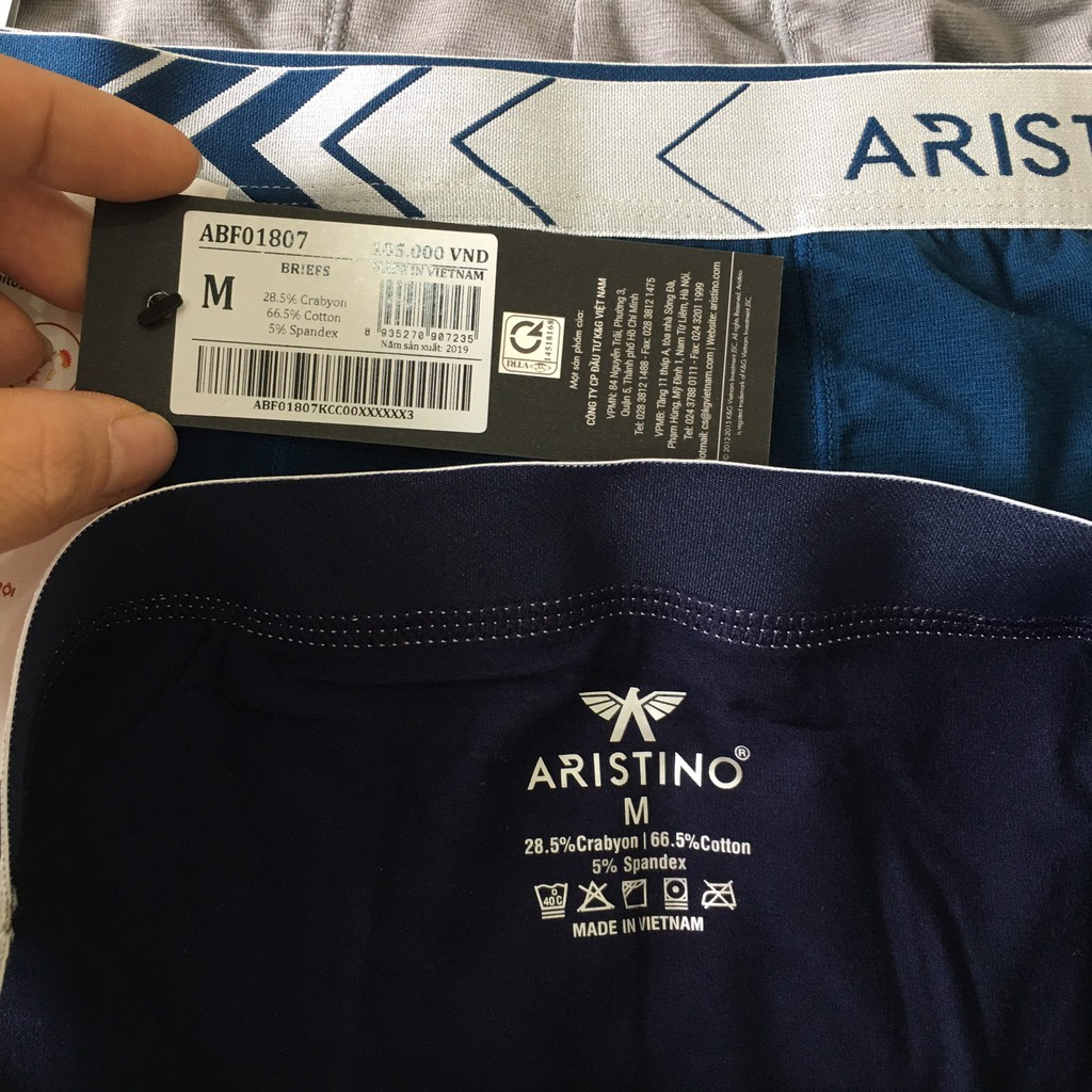 Quần Lót Nam Tam Giác Sịp Nam ARISTINO ABF01807 Quần Xì Briefs Chất Cotton Mềm Mại Thoáng Mát Thấm Hút Mồ Hôi