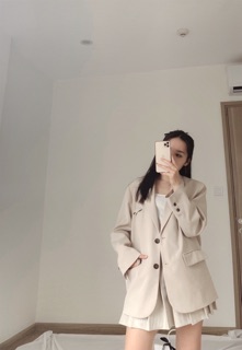 Retro Blazer áo khoác