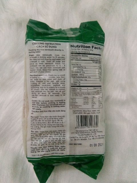 Bún Tươi sấy khô Mỹ Tho 400 gr