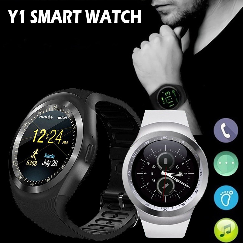 ⌚Miễn Phí Vận Chuyển⌚ Đồng hồ thông minh đa chức năng Y1 mặt tròn mới nhất for Android&Iphone