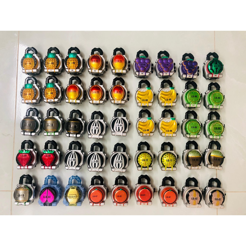  Đồ chơi Kamen Rider Gaim Candy Gashapon Lockseed các loại - siêu nhân mặt nạ trái cây.