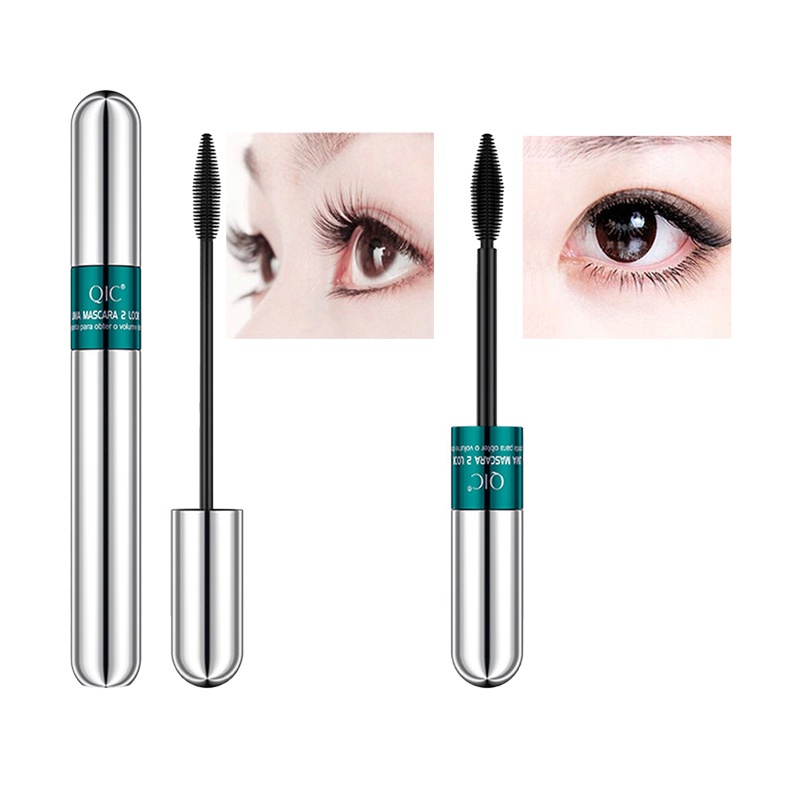 [Hàng mới về] Mascara QIC sợi kép 3D 2 trong 1 làm dày và dài mi trang điểm chuyên nghiệp cho nữ