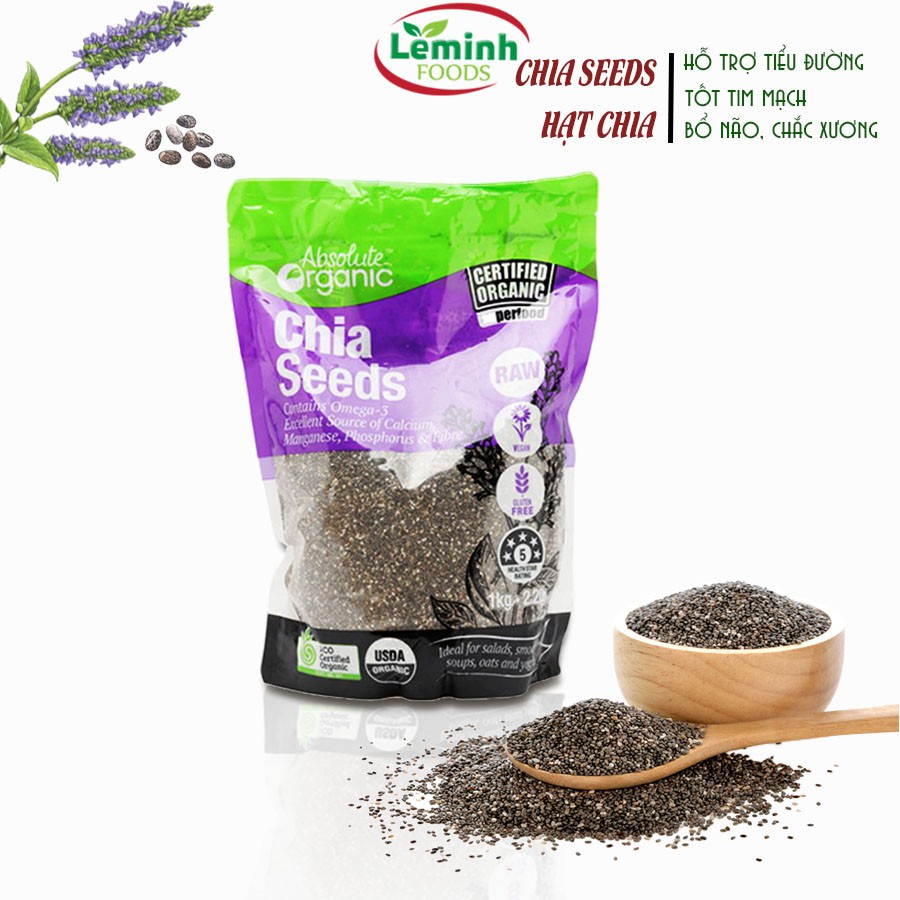 Hạt Chia Đen Úc Organic Loại 1kg