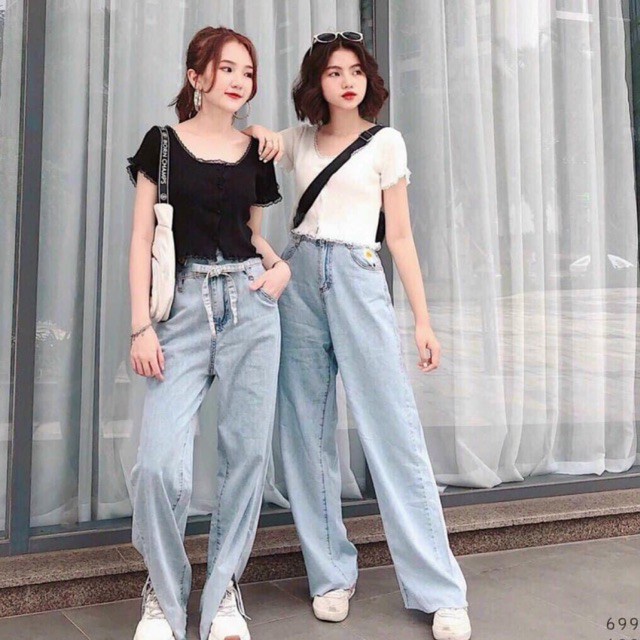 Áo Croptop tay ngắn phối ren Hot Trend Áo kiểu nữ ôm chất thun Cao Cấp gân mềm mát