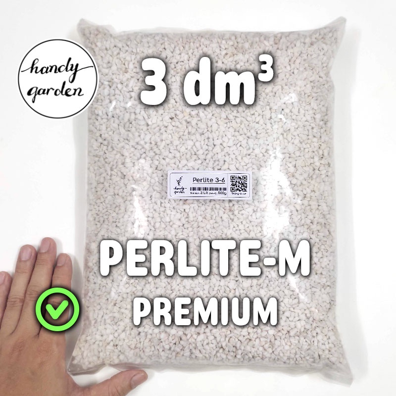 1kg đá Perlite 3-6mm Đá trân châu - trộn đất trồng sen đá xương rồng | HandyGarden