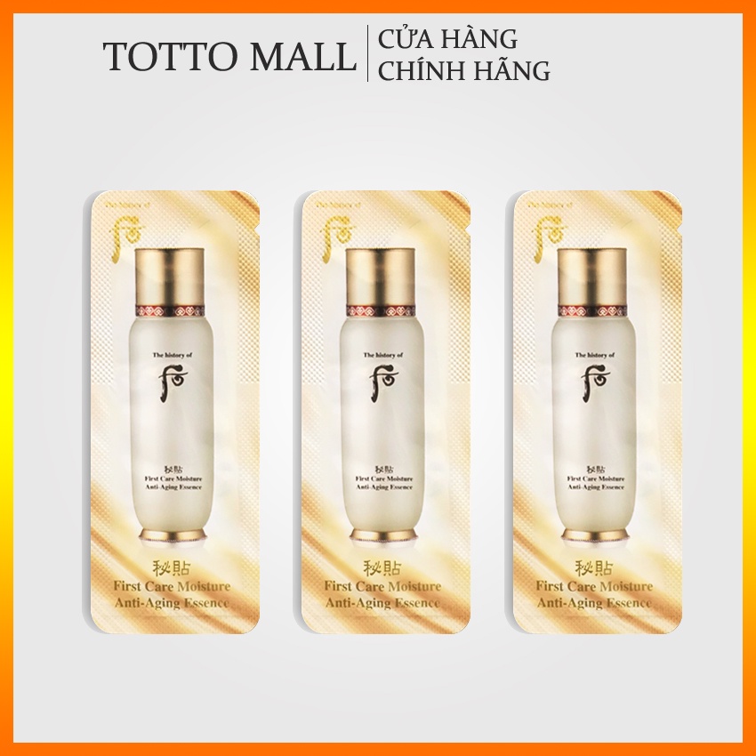 [Date 24 - 10 gói] Tinh chất First Care Whoo First Care Moisture Anti-Aging Essence 1ml/gói