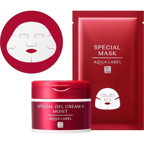 Kem Dưỡng Da Shiseido Aqualabel 5 In 1 Special Gel Cream 90g - Màu Đỏ