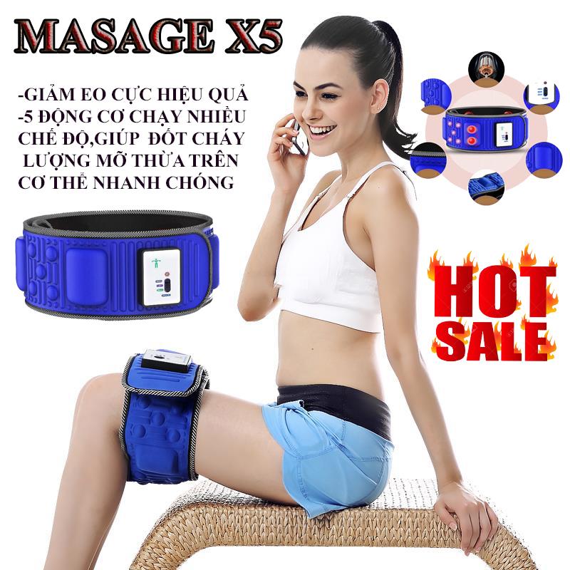 Đai Massage X5 Loại xịn, Máy Đánh Tan Mỡ bụng , Masage Đa Năng Cao Cấp - Bảo hành uy tín 12 tháng trên toàn quốc