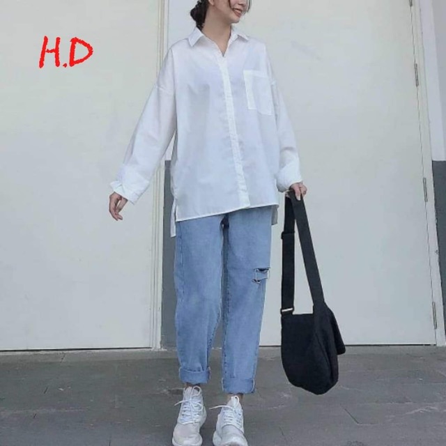 Sét sơmi + bò 2 rách gối HDN876