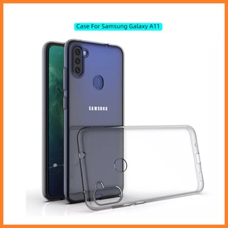 Ốp lưng Silicon TPU mềm trong suốt dành cho Samsung Galaxy A11