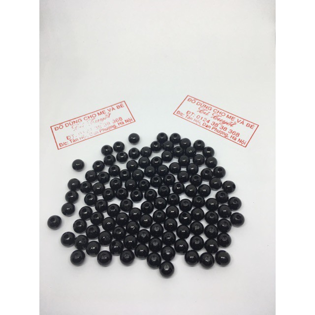 Combo 100 hạt trai nhựa làm vòng 8 li