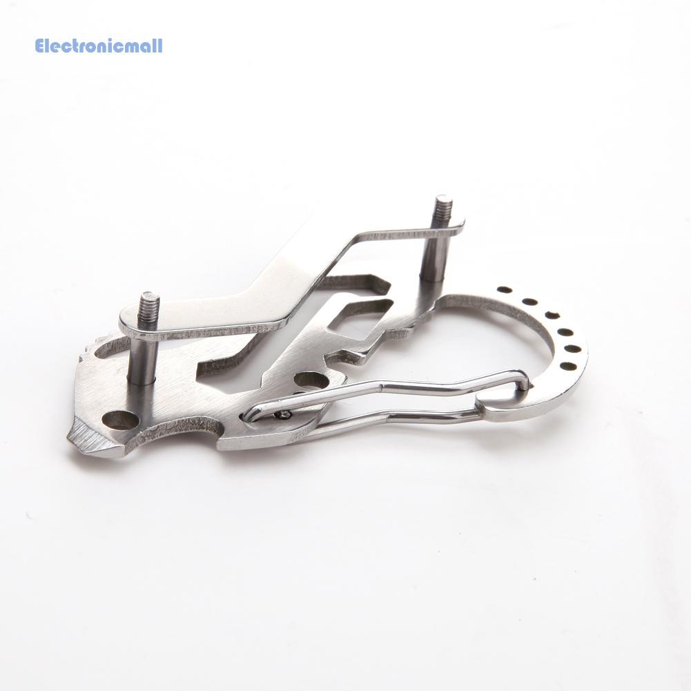 EleEDC Multi-function Key Holder Screwdriver Wrench Carabiner Outdoor Tools