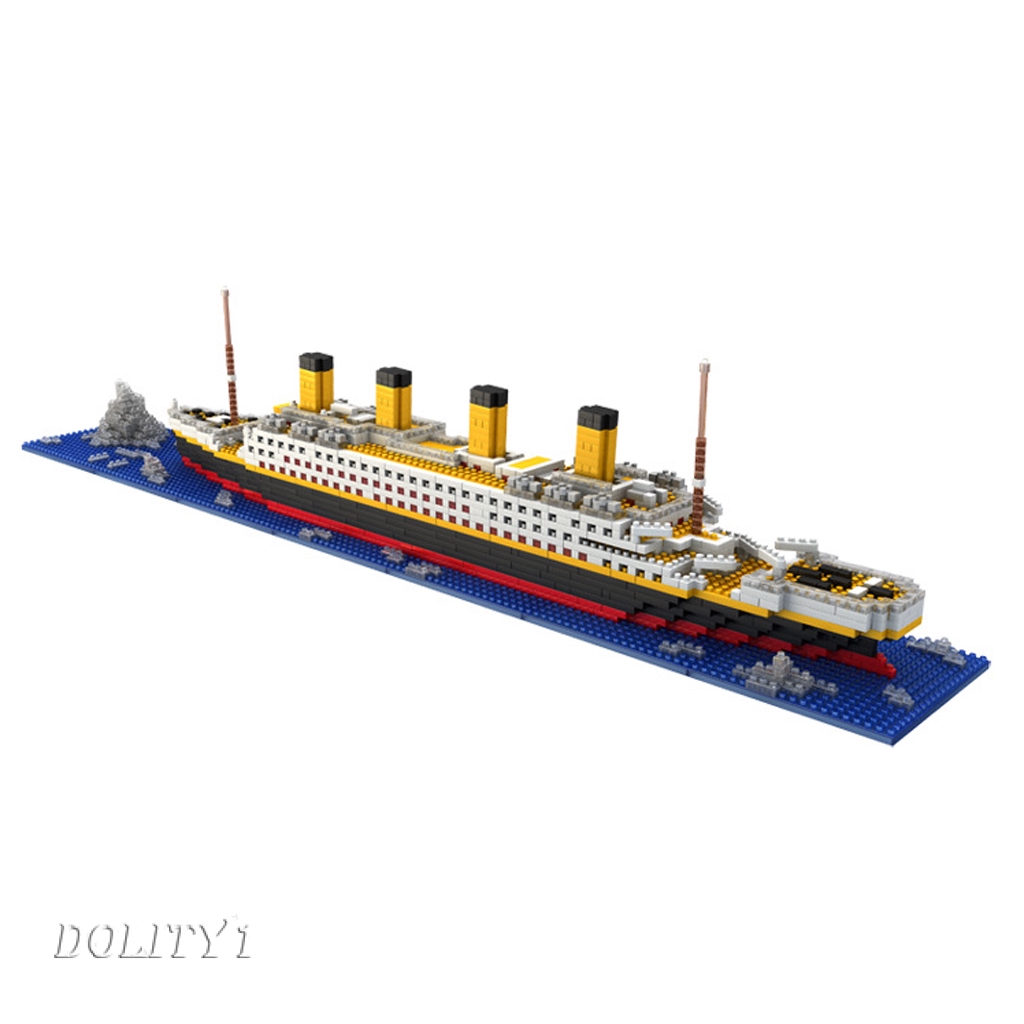 Bộ đồ chơi 1860 khối xếp hình tàu Titanic cho bé