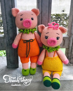 [Thú bông handmade] - Bé Heo Martin