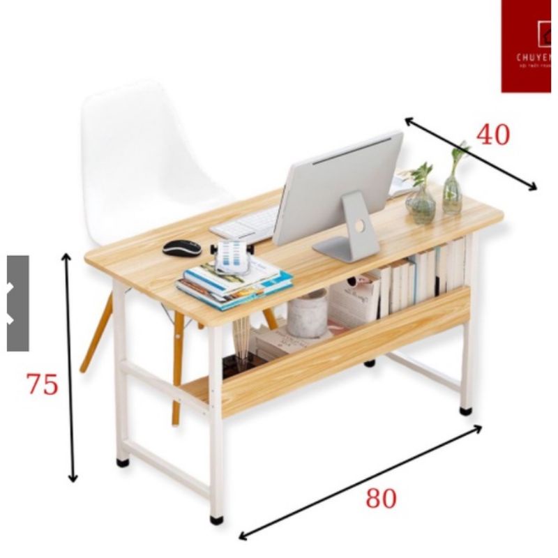 Bàn học,làm việc mặt bàn phủ gỗ công ngiệp MDF cao cấp
