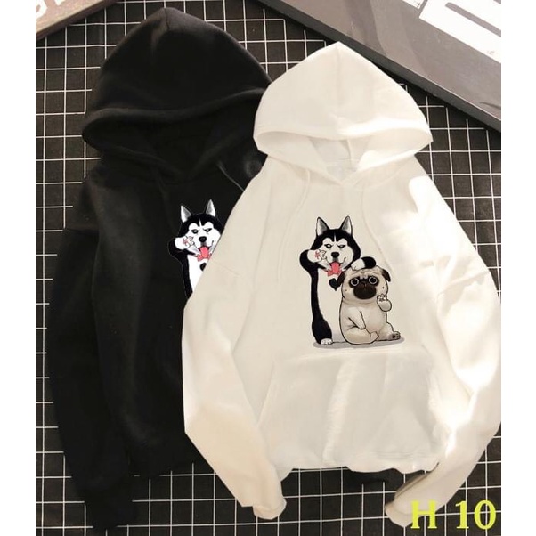 Áo Hoodie nỉ bông hình đáng yêu cute được chọn nhiều mẫu. Áo nỉ hình dễ thương mũ 2 lớp đẹp ấm mặc mùa đông