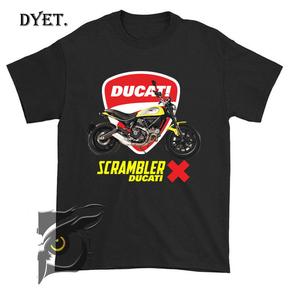 Áo thun ngắn tay in logo Ducati SCRAMBLER thời trang dành cho nam