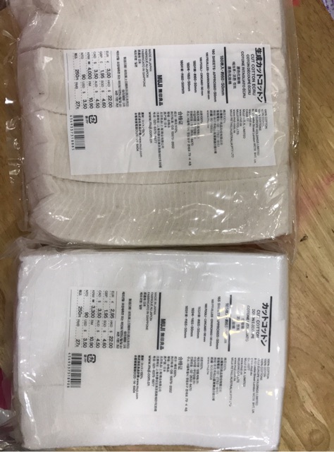 Bông tẩy trang MUJI hữu cơ không tẩy | BigBuy360 - bigbuy360.vn