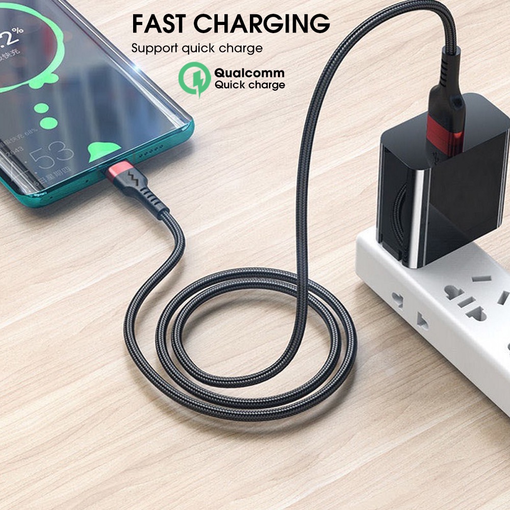 Dây Cáp Sạc Nhanh 1M/2M 6A Type-c Chất Lượng Cao Cho Huawei P30 P40 Pro 66W